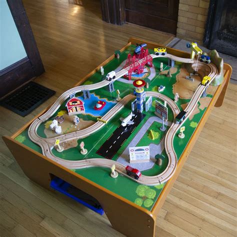 Kidkraft Ride Around Town Train Table Review Loads Of Fun