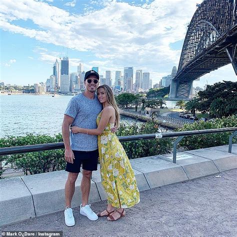 Love Island Australias Mark Odare Squeezes Girlfriend Millie Fullers