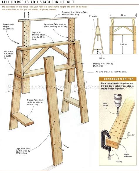 1425 Sawhorses For The Shop Workshop Solutions Plans Tips And