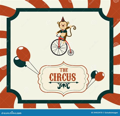 Circus Design Stock Vector Illustration Of Invitation 39453970