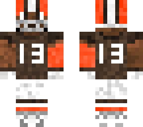 Odell Beckham Jr. - Browns 2020 | Minecraft Skin png image