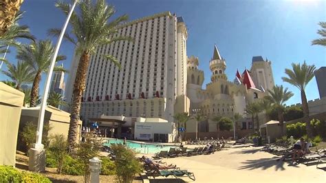 The Excalibur Pool In Las Vegas Youtube