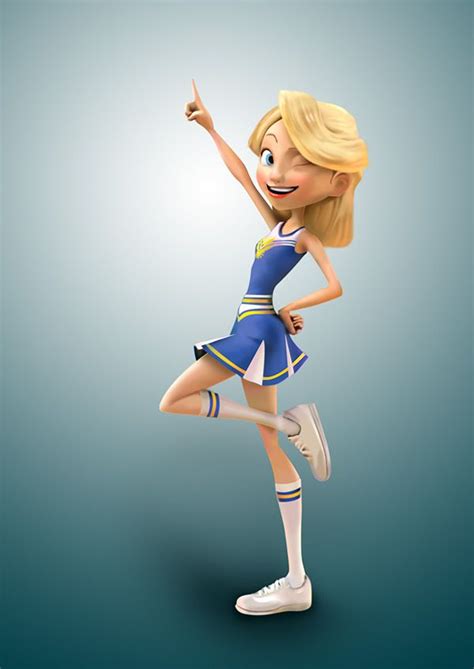 3d Style Cartoon Girl Character Design Girl Character