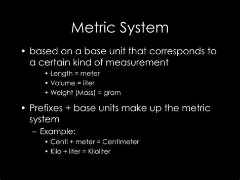 Ppt Metric System Powerpoint Presentation Free Download Id4310559