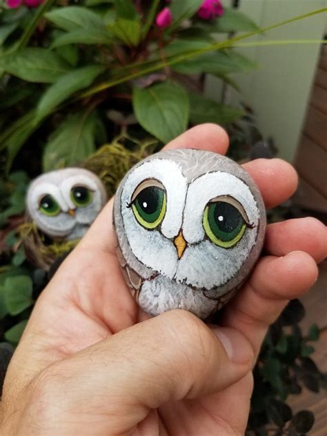 55 Best Owl Painted Rocks Ideas And Images