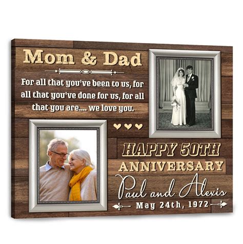 50th Wedding Anniversary Celebration Ideas For Parents Personalized