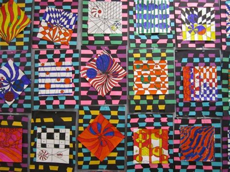 More Op Art Georgetown Elementary Art Blog Elementary Art
