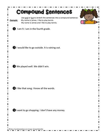 Compound Sentence Activity Worksheets