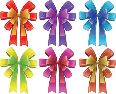 Five Colorful Ribbons Clip Art Design Colors Vector Clip Art Design