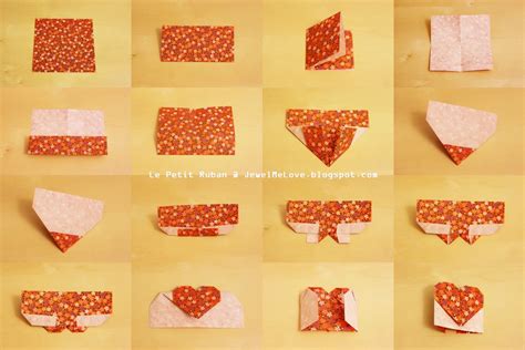Jewel Me Love Happy Valentines Day Diy Origami Paper Heart Bookmark