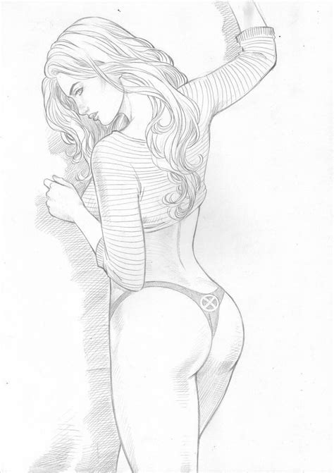 Rule 34 Crop Top Jean Grey Marvel Marvel Comics Marvel Girl Panties