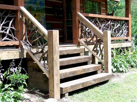 Routed rail makes building a deck the 6 ft. Outdoor Wooden Stairs Ideas 15 (Outdoor Wooden Stairs ...