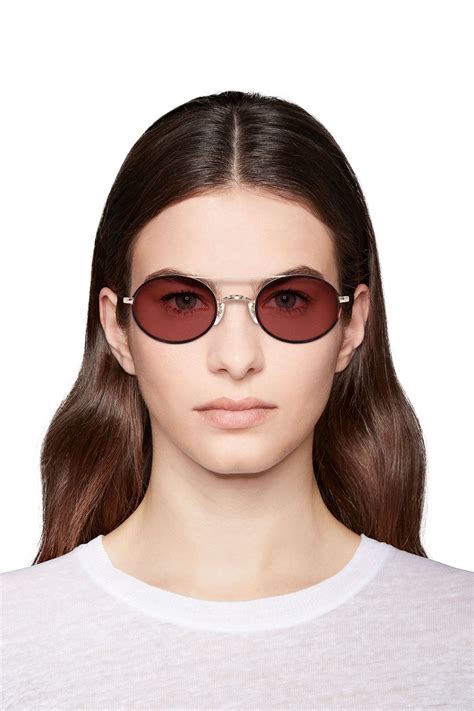 Oliver Peoples Round Frame Gold Tone Sunglasses The Outnet