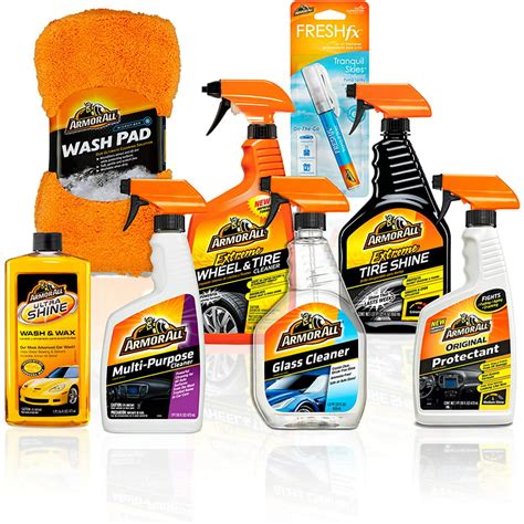 Armor All Premier Car Care Kit 8 Items 3pc Ultra Wax And Wash Kit