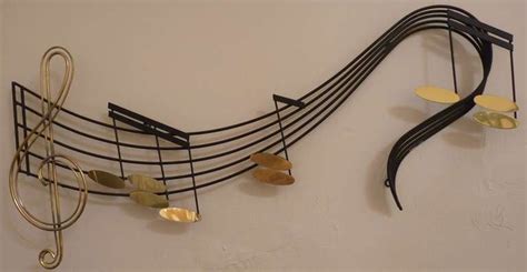 Music Staff And Notes Wall Sculpture By C Jere At 1stdibs