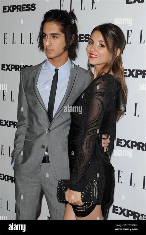 Avan Jogia And Victoria Justice Attends The Elle And Express 25 At