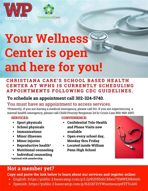 Wp School Based Health Center Wellness