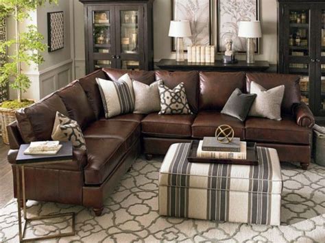 How To Design A Sofa In A Family Room 03 | Brown living room, Leather