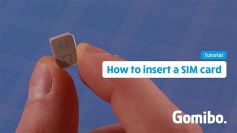 How To Insert A Sim Card Tutorial Youtube
