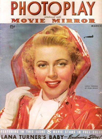 Lana Turner On The Cover Of Photoplay Magazine March Usa Vintage Movie Stars Movie