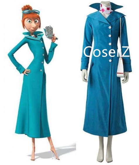 Movie Despicable Me 3 Lucy Costume Cosplay Dress Without Bag Coserz