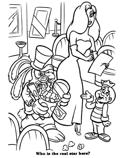 Roger Rabbit And Jessica Coloring Page Download Print Or Color