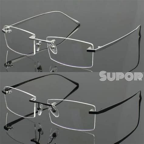 Jual Fl10 Frame Kacamata Titanium Frameless Rimless Elite Kaca Mata Bor Buat Minus Progresif