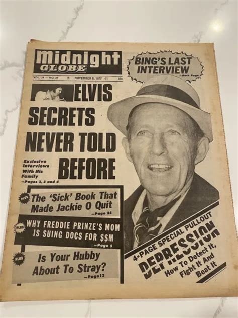 Elvis Memorabilia 1977 Newspaper Elvis Secrets Never Told Before 0
