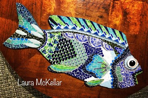 Mosaic Fish By Laura Mckellar Mosaic Fish Mosaic Fish Mosaic