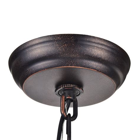 Marya Light Antique Copper Round Double Beaded Drum Shade Crystal