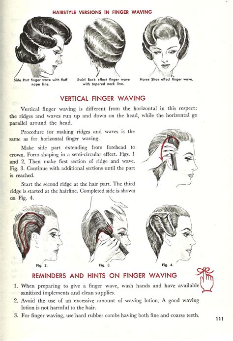 Always use a lot of hair gel. Vintage Finger Waving Instructional/// never underestimate ...