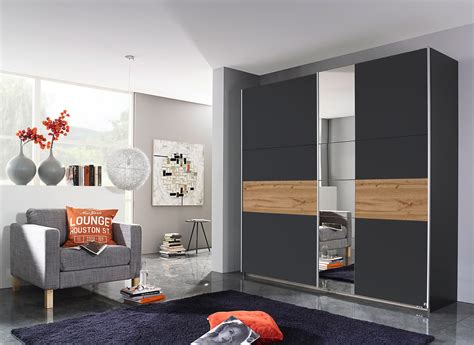 Armoire Contemporaine Anthracitechêne Korel Matelpro