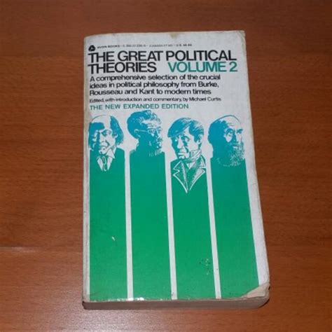 Vintage Book The Great Political Theories Volume 2 By Michael Curtis
