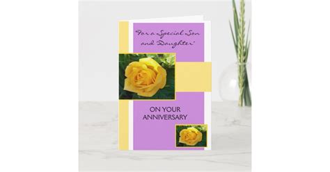 Wedding Anniversary Son And Wife Card Zazzle