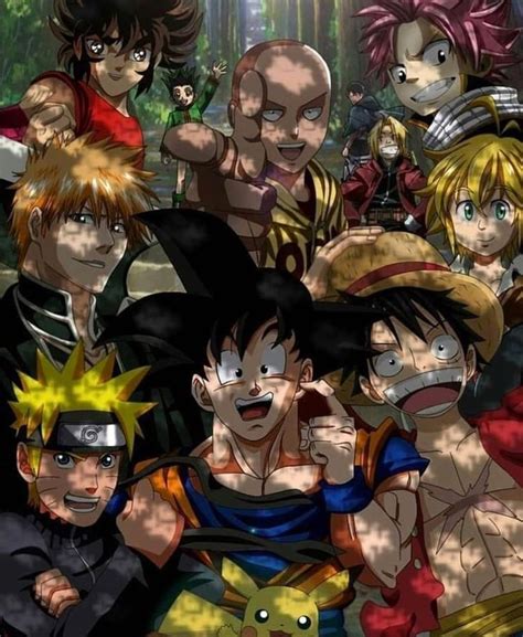 Cool Luffy And Naruto And Goku Naruto And Goku Wallpaper