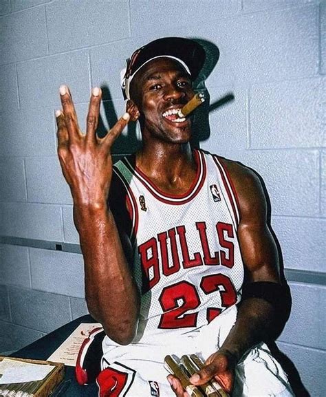 Jordan Celebrating His 3rd Straight Title After Taking Down The Phoenix