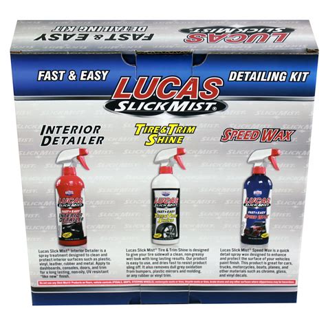 10514 slick mist interior detailer, 710 ml. Lucas Oil Slick Mist Detail Kit Interior Detailer Speed ...