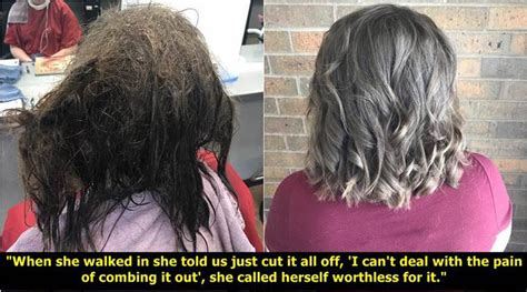 ‘cut It All Off Hairdresser Helps Teen Girl Fighting Depression In