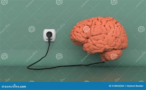 Human Brain Concept Idea 3d Image Stock Illustration Illustration Of