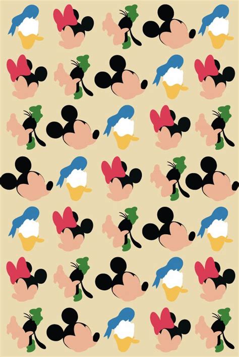 Wallpaper Disney Peoople Cute Pattern Wallpaper Bd2
