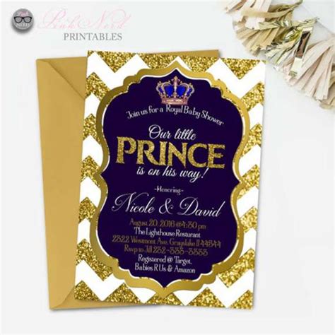 Royal Prince Baby Shower Invitation Printable Royal Baby Shower Royal