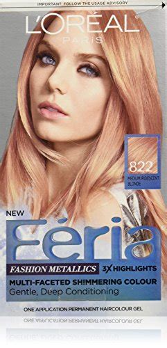 loreal paris feria multi faceted shimmering permanent hair color  rose gold medium