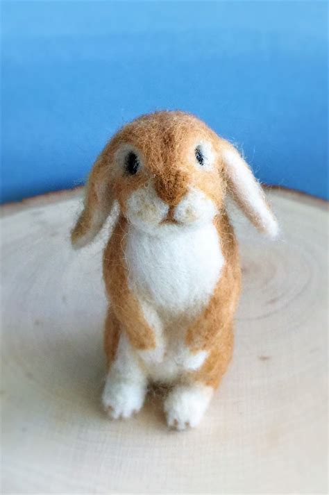 Needle Felted Lop Ear Rabbit Made By Catsycharm Needle Felted Animals