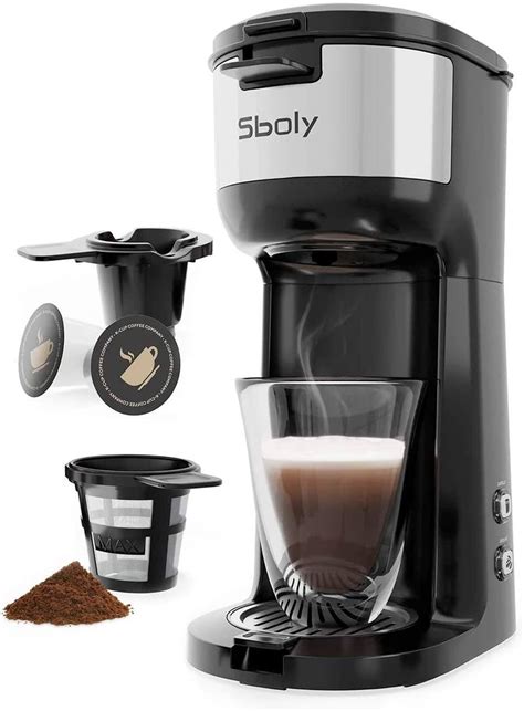 Aroma button activates a unique brewing process that. Sboly Single Serve Coffee Maker Brewer for K-Cup Pod & Ground Coffee Thermal Drip Instant Coffee ...