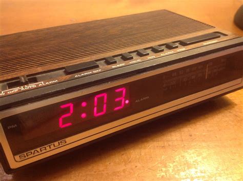 Vintage digital clock radio alarm by spartus