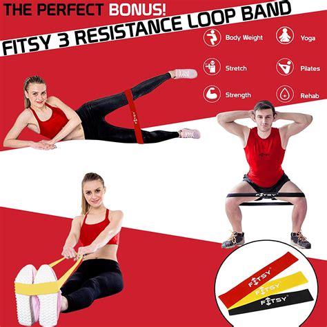 Fitsy 6 In 1 Foam Roller Set Resistance Bands Massage Roller Stick Yoga Strap And Exercise