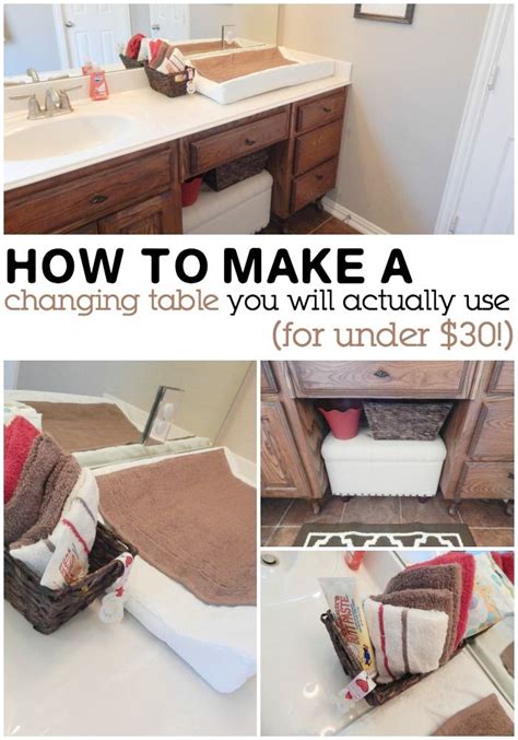 Who Knew It Would Be So Easy To Make A Super Simple Changing Table You