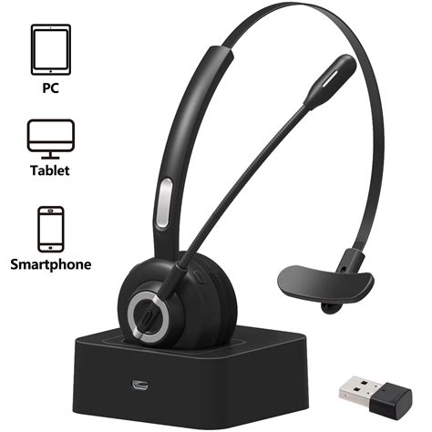 Trucker Bluetooth Headsetoffice Wireless Headset With Extra Boom Noise
