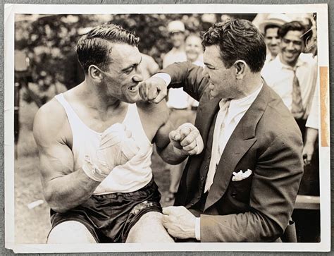 Carnera Primo Jack Dempsey Original Wire Photo 1934 Jo Sports Inc