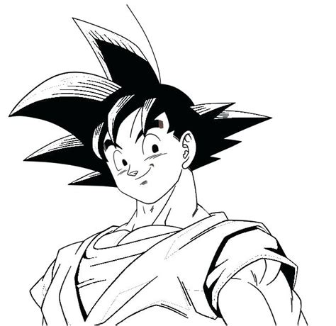 Dragon Ball Z Goku Drawing Free Download On Clipartmag